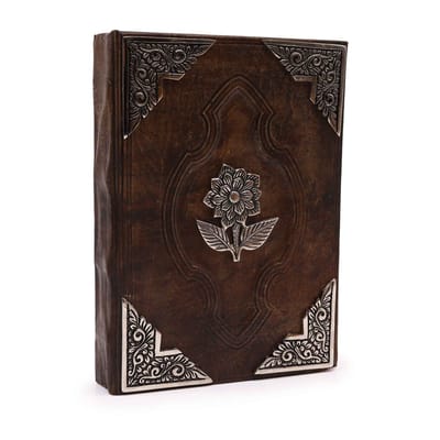 Heafty Brown Tan Book - Zinc Rose Decor - 200 pagina's met schepranden - 26x18cm