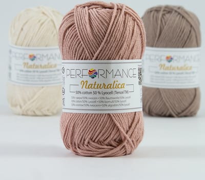 Duurzaam haakgaren Naturalica vintage roze (2112) - katoen en lycocell - 5 bollen