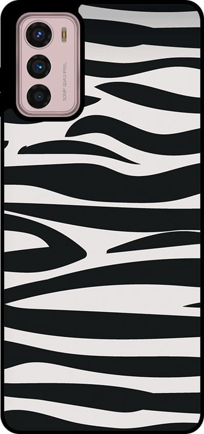Smartphonica Telefoonhoesje Geschikt voor Motorola Moto G42 met zebra opdruk - TPU backcover case zebra design - Zwart Wit geschikt voor Motorola Moto G42