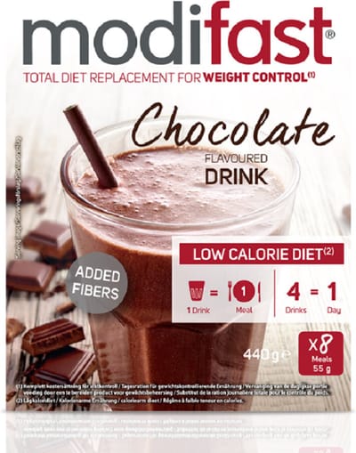 Modifast Weight Control Milkshake Chocolade - 4 x 8 x 55 gr - Voordeelverpakking
