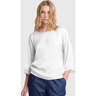 blauw wit vrouw