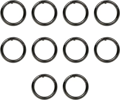 Set van 10 Mini Carabiners en Sleutelhangers van RVS voor Sleutels, Rugzakken en Hangers