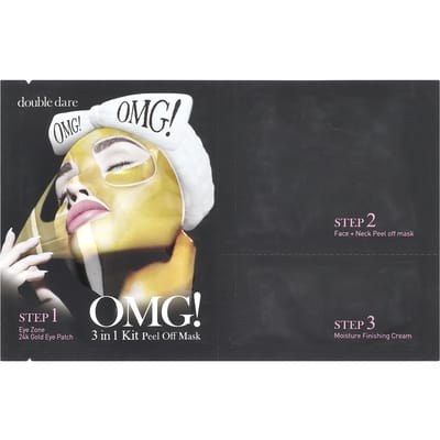Double Dare, Kit 3 en 1 Masque de Beauté Peel-Off, 1 Pièce beige