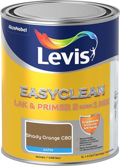 Levis - Easyclean Lak & Primer 2-In-1 Mix - Shady Orange C80 - Mengverf - 1 L