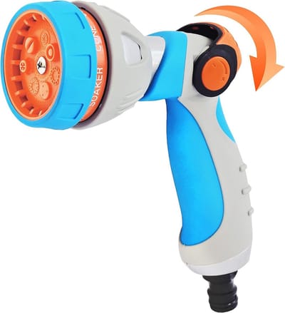 Metalen Tuinspuit met 7 Sproeiers - Ergonomische Multifunctionele Handspuit voor Tuinonderhoud