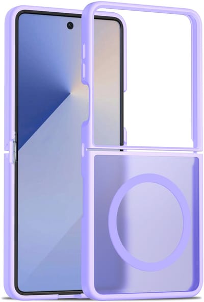 Hoesje Geschikt voor Samsung Galaxy Z Flip 7 - Licht Paars - Casemania Matte Armor Back Cover - Geschikt voor MagSafe