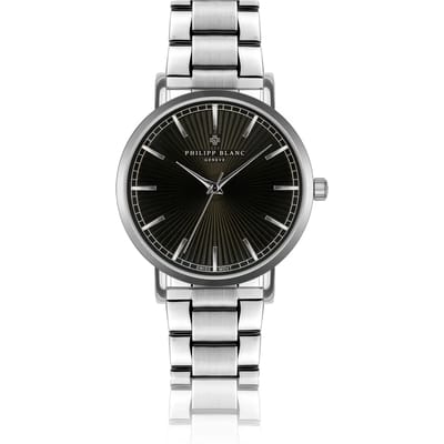 Zilveren horloge Philipp Blanc Vernier