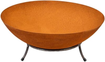 Gietijzeren Vuurschaal met Roest-Look en 3 Poten voor Tuin en Terras