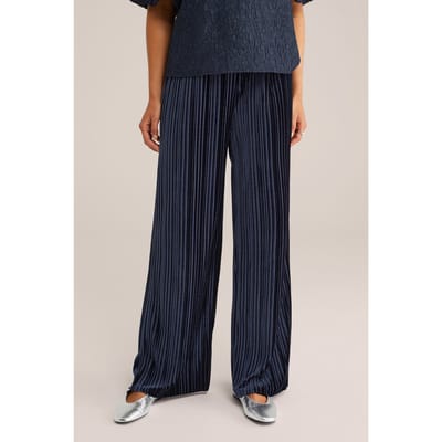 We Fashion Trouser Dark Blue Size: M | Wide-Leg & Flared Pants Outlet | Dames | Blauw