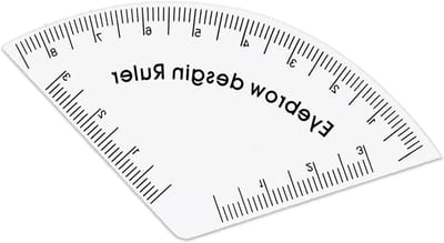 Wenkbrauwgids Sjabloon - Gezichtsvorm Hulp - Make-up Aanbrengen - Symmetrische Styling - 8.5 x 5 cm - Transparant