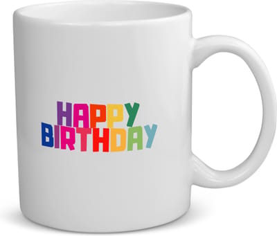 Akyol - happy birthday koffiemok - theemok - Happy birthday - iemand die jarig is - de jarige - verjaardagscadeau - kado - geschenk - gift - leuke verjaardagscadeau - 350 ML inhoud