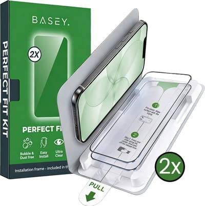 Screenprotector - Geschikt voor Apple iPhone 17e - 2 Stuks - Met Installatie Frame - Perfect Fit Kit - Gehard Glas - Eenvoudige Montage - Beschermglas - Exacte Uitlijning - Tempered Glass - Screen Protector