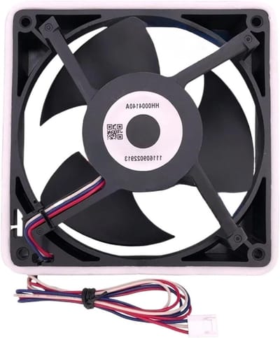 Koelventilator Vervanging - Koeler Onderdeel - Koelkast Reparatie - Stille Werking - 1 Stuk - Zwart