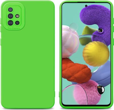 Cadorabo Hoesje geschikt voor Samsung Galaxy A51 4G / M40s in FLUID GROEN - Beschermhoes gemaakt van flexibel TPU silicone Cover Fluid Case