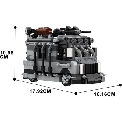 MOC Apocalypse Gepantserde Van Zombie Film Model Kleine Deeltjes Bouwstenen voor Survival Decoratie gray