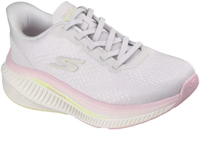 SKECHERS GO WALK MAX CUSHIONING ARCH FIT ROSLYN, comfortbale shoes, 125581-LTGY, Female, White Skechers GO WALK Max Cushioning Arch Fit Roslyn Dames Sneakers Wit 125581-LTGY