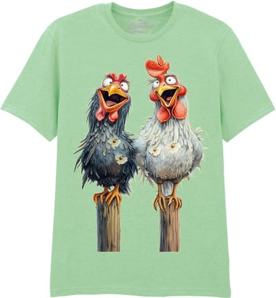 Gekke Kippen Friendly Chickens The Coloured House T-shirt XXL
