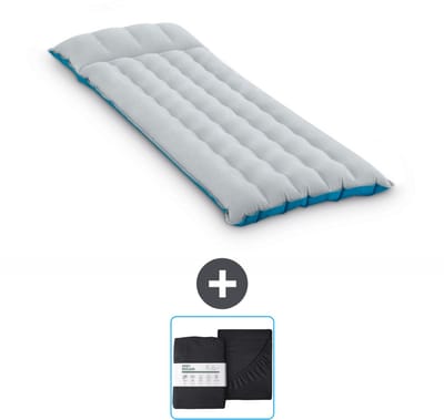 Intex Campingmat - 1-Persoons - 67 x 184 x 17 cm - Blauw - Inclusief en Hoeslaken