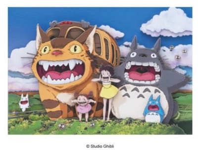 Studio Ghibli - Ensky - My Neighbor Totoro - Roaring - Shadow Paper Theater - 37 x 25 x 2 cm