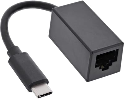 InLine® USB 3.2 netwerkadapterkabel, Gigabit netwerk, USB-C