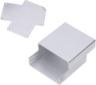 Aluminium Behuizing - Metalen Kast Leeg - Elektronica Projecten - Ingebouwde PCB Sleuven - 110 x 110 x 58 mm