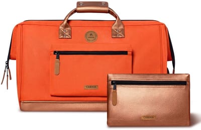 CABAIA reistas met laptopvak Adventurer Essentials Duffle Bag Bogota oranje