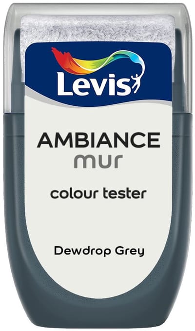 Levis - Muurverf Kleurtester Mat Mix - Dewdrop Grey - Mengverf - 30 Ml