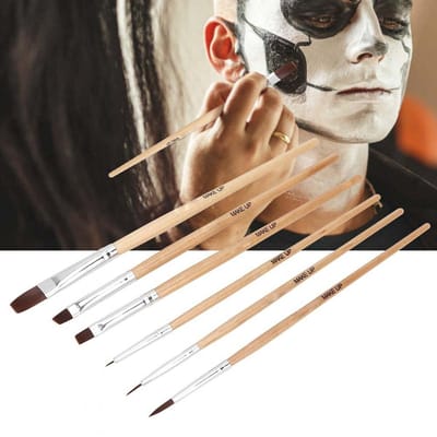 Dailygoods- Olieverf Borstels Set - 6 Stuks - Professionele Make-up Borstels - Aquarel Kwasten - Geschikt voor Beginners en Experts - Gemakkelijk Schoon te Maken