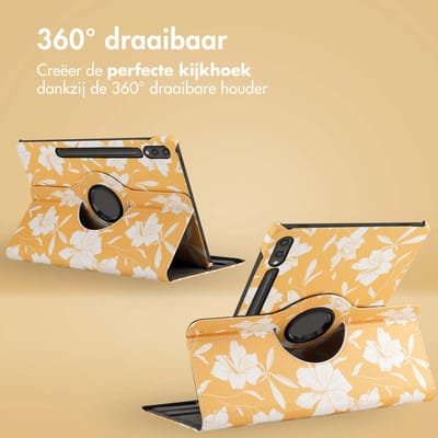 imoshion Tablet Hoes - Geschikt voor Samsung Galaxy Tab S10 Plus / Galaxy Tab S9 11.0 inch FE Plus / Galaxy Tab S9 11.0 inch Plus - 360° Draaibare Design Bookcase 2.0