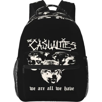 Sac à dos du groupe Casualties Sac à dos étudiant pour garçons et filles Sac d'école pour enfants Sacs à bandoulière pour ordinateur portable pour hommes et femmes One Size
