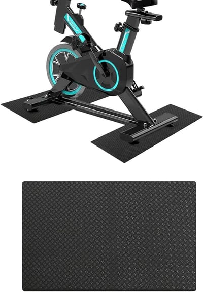 Ynkkvre - Loopband Bodembeschermmat - 6 mm Dik - Antislip PVC - Set van 2 - Voor Fitnessapparatuur