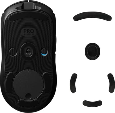 kwmobile muis voeten sticker geschikt voor Logitech G Pro Wireless Gaming - Computermuis glijder - Stickers in zwart