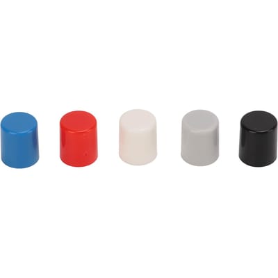 250 PCS Capuchons de Boutons Poussoirs Plastique ABS 6 Broches Alimentation Auto-Bloquant Capuchons d'Interrupteurs Couleurs Multiples