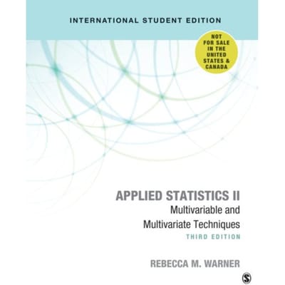 Applied Statistics Ii - International Student Edition - Warner, Rebecca M.