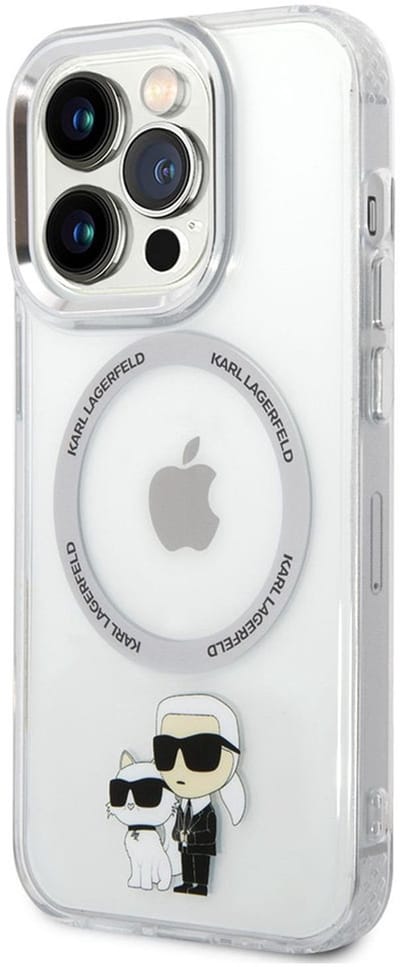 Karl Lagerfeld iPhone 14 Pro Max hardcase transparent Iconic Karl&Choupette Magsafe