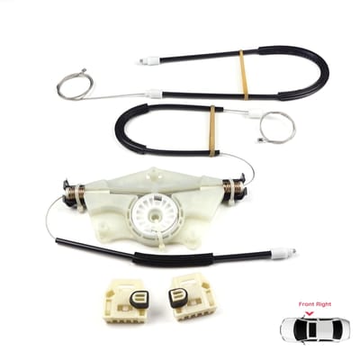 BWR413 Kit de réparation de lève-vitre électrique Porte avant droite pour Skoda Fabia MK1 1999-2008 4/5 portes Praktik Fourgon 6Y1837462