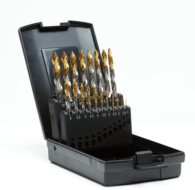 Mblade Spiraalborenset met stappenboor - STEP POINT DIN338 - M2 - 118° – 19-delig : 1-10 mm
