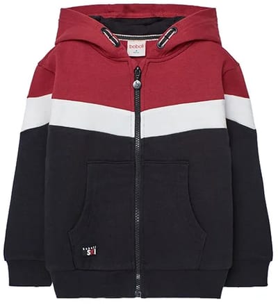 Boboli Fleece Jas Rood,Zwart 10 Years Jongen