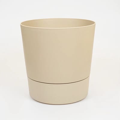 ELHO bloempot foss d35cm paddenstoel beige met wielen
