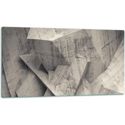 TMK ArtDeko - Glas Snijplank - 52x30cm - Veilige Randen - Voor Inductiekookplaten