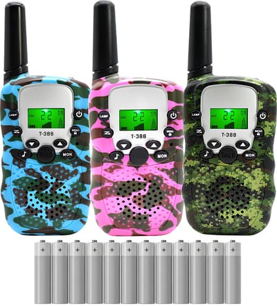 Current Walkie Talkie - Voor Kinderen & Volwassenen - Portofoon - 3 Stuks - Inclusief 12 AAA Batterijen