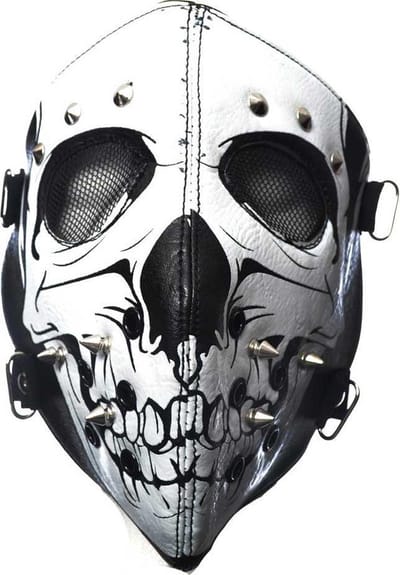 Poizen Industries - SKULL FACE Masker - Zwart