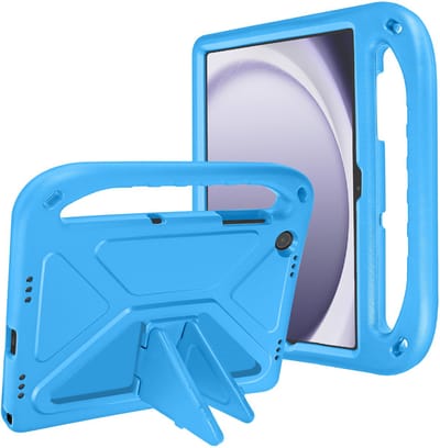 Avizar Geschikt voor Samsung Tab A9 Plus Schokbestendig Hoesje met handvat en standaard voor kind, Blauw