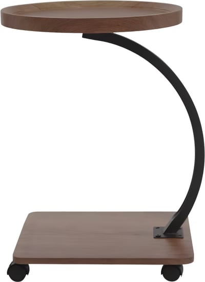 Bijzettafel- Voor Woonkamer / Sofa - C-vormige - Metaal / Hout
