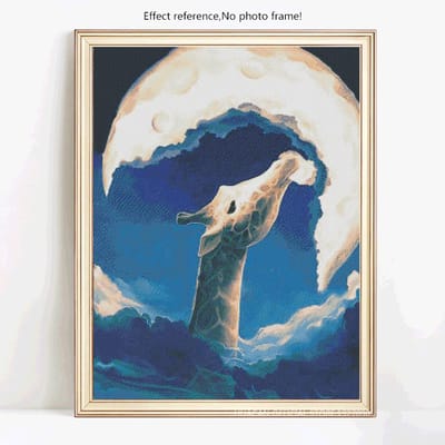 Diamant schilderij volledige boor ronde foto's met strass kruissteek dieren diamant borduurwerk 20X30