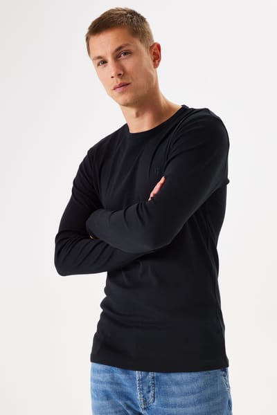 T-shirt met lange mouwen en ronde hals Garcia Basic