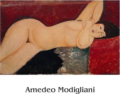 Kunstdruk Amedeo Modigliani Liegender Akt ll 50x40cm