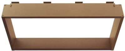 ALONI opbouwnis voor douchewand – 60x30x8 cm – geborsteld koper – met 4 handdoekhaken