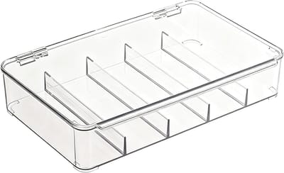 Multifunctionele Organizer voor Kantoor met 5 Compartimenten, Transparante Ladestructuur en Opberging voor Sieraden en Brillen