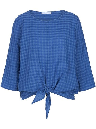 Blouse Van Peter Hahn blauw